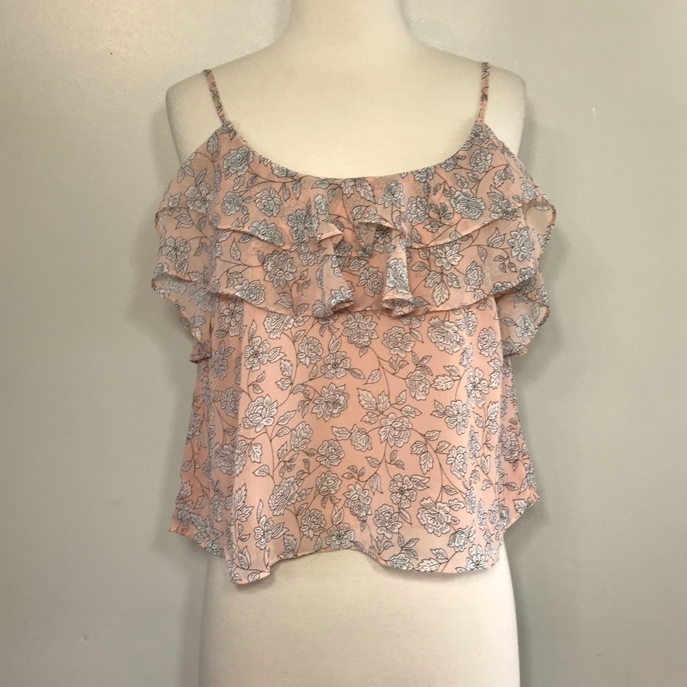 Stitch Fix Ruffle Detail Crop Top